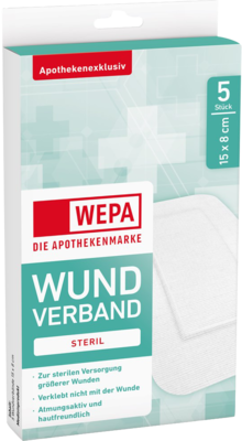 WEPA Wundverband 8x15 cm steril